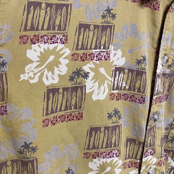 COLUMBIA Hawaiian Print Surfboards Palm Trees Shirt - Picture 4 of 8